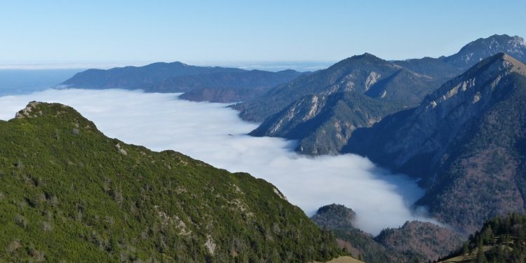 Alpine, Mountains, Blue, Fog