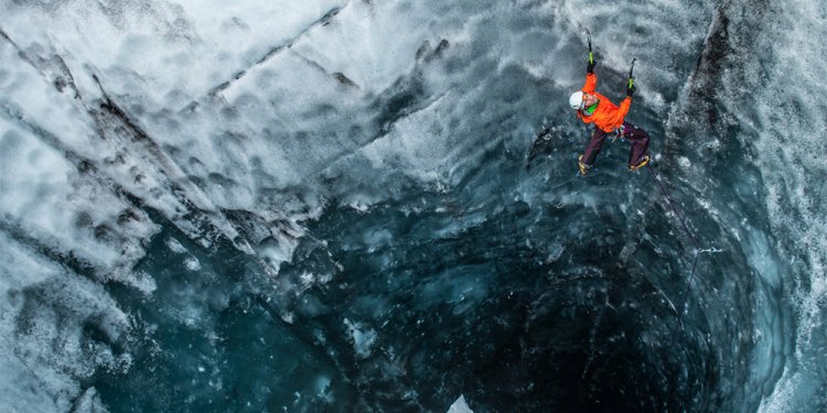 How do you climb an iceberg?