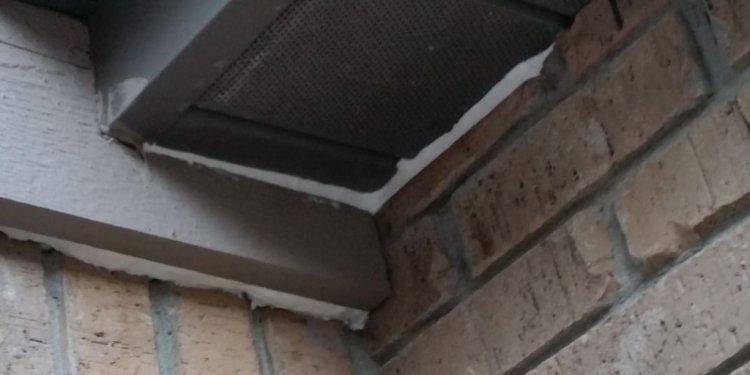 Mouse entry point along soffit