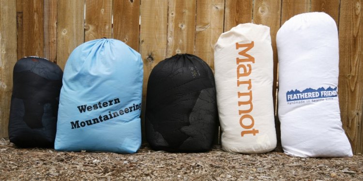 Storage sacks from left to