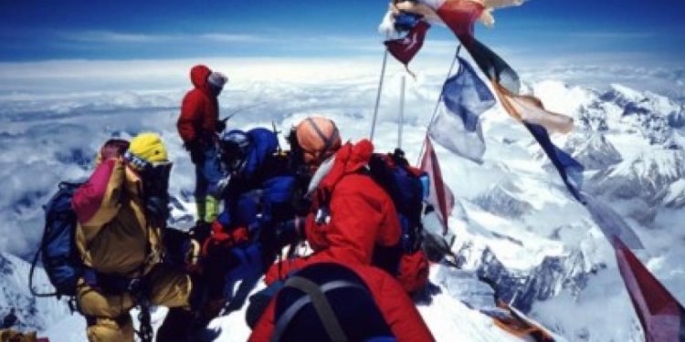 A group of climbers on Mount