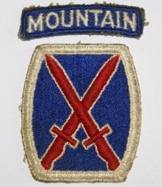 10th Mountain Division patch