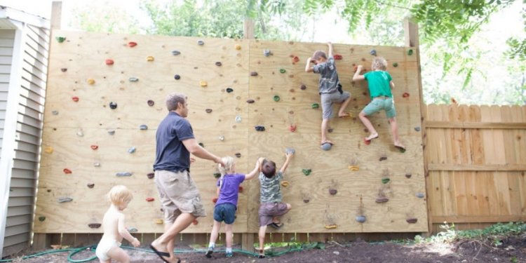 Backyard Rock climbing Wall