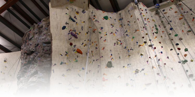 Indoor Rockwall climbing