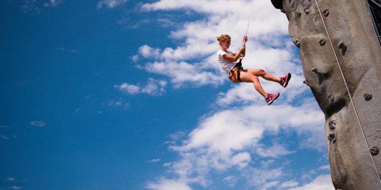 Outdoor Rock climbing wall