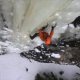 Ice climbing Montana