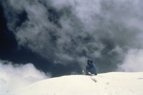 Reinhold Messner stayed only 40 minutes at the summit of Mount Everest in 1980. Photograph by Reinhold Messner