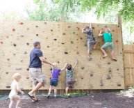 Backyard Rock climbing Wall
