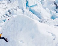 Ice climbing Iceland