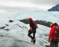 Ice climbing in Alaska